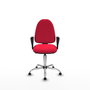 PIQUERAS Y CRESPO Silla de oficina Aýna color Rojo con mecanismo Asincro