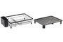 DKD Home Decor Escurreplatos de Metal y PP con Desagüe, Negro