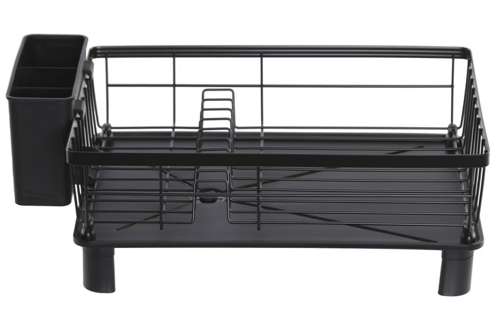 DKD Home Decor Escurreplatos de Metal y PP con Desagüe, Negro DKD Home Decor Escurreplatos de Metal y PP con Desagüe, Negro