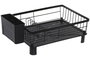 DKD Home Decor Escurreplatos de Metal y PP con Desagüe, Negro