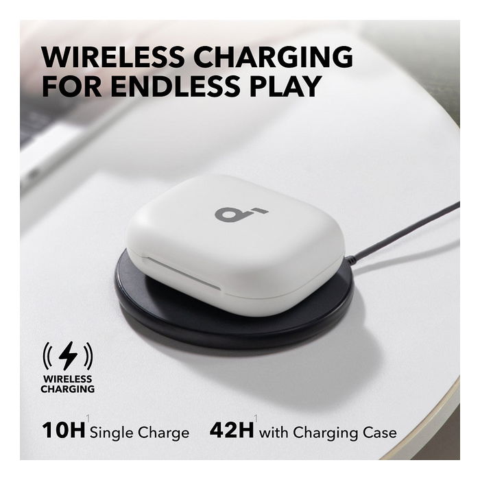 Anker Soundcore AeroFit 2 Auriculares In-ear Inalámbricos Blancos Resistentes al Agua IP55 para Deporte y Uso Diario