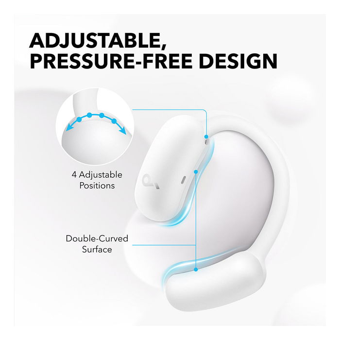 Anker Soundcore AeroFit 2 Auriculares In-ear Inalámbricos Blancos Resistentes al Agua IP55 para Deporte y Uso Diario
