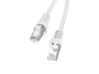 Lanberg Cable de Red RJ45 Cat6 FTP 1m Blanco PCF6-10CC-0100-W