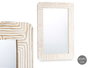 Giftdecor Espejo 60 x 90 cm Curvas Natural Blanco