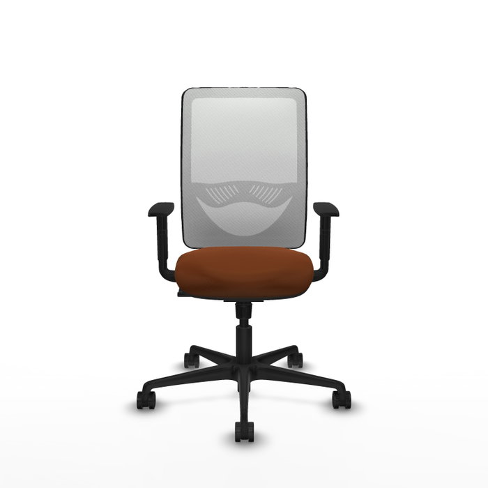 PIQUERAS Y CRESPO Silla de oficina Zulema con mecanismo Sincro, Marrón y Blanco PIQUERAS Y CRESPO Silla de oficina Zulema con mecanismo Sincro, Marrón y Blanco