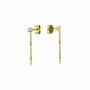 Rosefield Pendientes Chain stud con Crystal Dorado