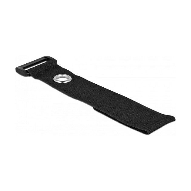 DeLOCK Bridas de cable con lazo y ojal de sujeción 190 x 25 mm negro 5 unidades