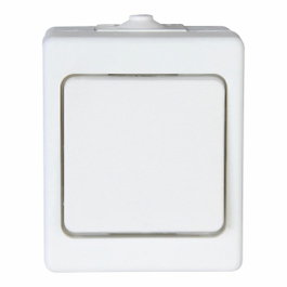 Kopp Interruptor conmutador de superficie 10ax 250v~ Blanco