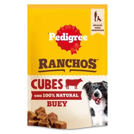 Mars Ped Ranchos Cubes Snack para Perros - 7x70g - Ternera con Avena Integral y Manzana, con Prebióticos, Ideal para Adiestramiento y Recompensa
