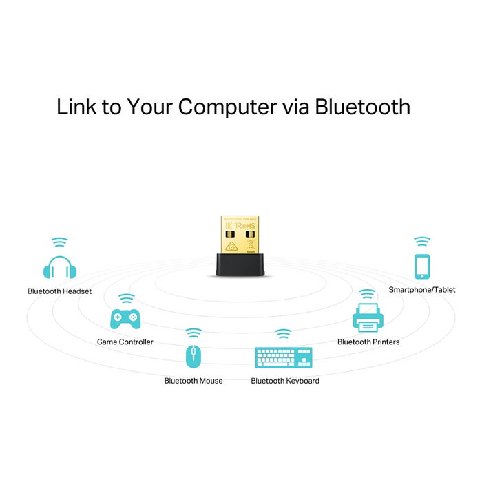 TP-Link Archer T2UB Nano - Adaptador USB WiFi AC433 y Bluetooth 4.2 para PC/Portátil, Negro, Plug and Play, Wi-Fi 5 (802.11ac), 433 Mbps