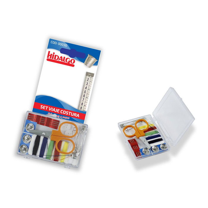 Hidalgo Set Costura Viaje Blister Incluye Tijeras, Hilos, Agujas, Imperdibles, Corchetes y Botones Hidalgo Set Costura Viaje Blister Incluye Tijeras, Hilos, Agujas, Imperdibles, Corchetes y Botones
