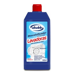 Chubb Descalcificador para Lavadoras 500 ml - Elimina la Cal y Limpia, para el Mantenimiento y la Protección de su Electrodoméstico