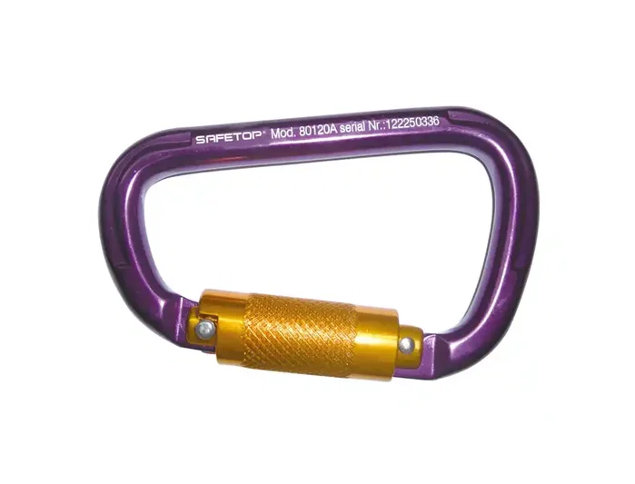 Safetop Mosquetón 1/4 de Vuelta Aluminio Extraligero Apertura 22 mm 10x170x120 mm