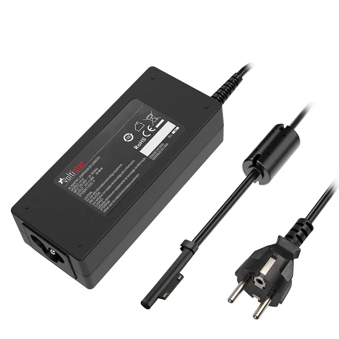 Voltistar AD00099 Adaptador de corriente universal 30W Negro para Microsoft Surface Pro 3 y Pro 4 (12V 2.58A), fuente de alimentación y cargador