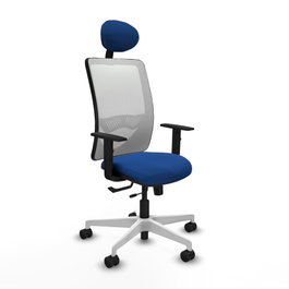 PIQUERAS Y CRESPO Silla de oficina Zulema Azul y Blanco