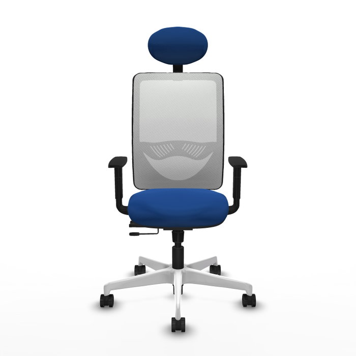 PIQUERAS Y CRESPO Silla de oficina Zulema Azul y Blanco PIQUERAS Y CRESPO Silla de oficina Zulema Azul y Blanco