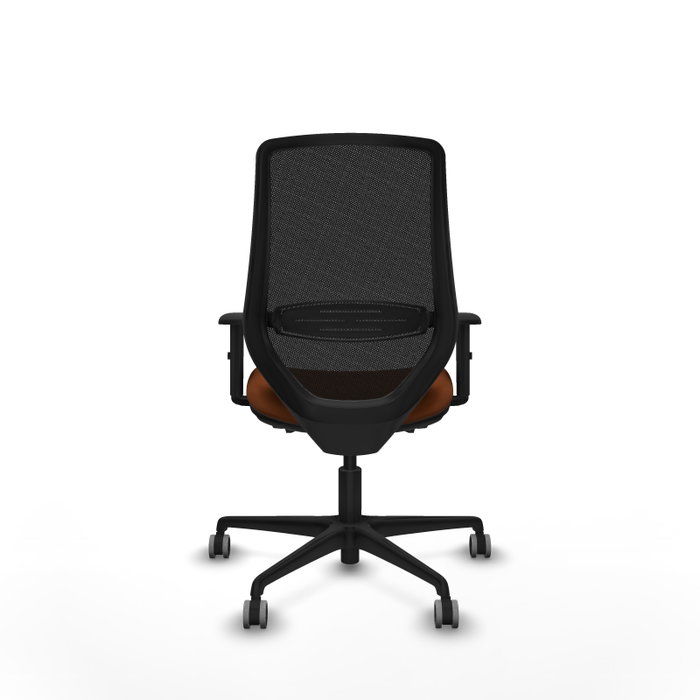 PIQUERAS Y CRESPO Silla de oficina Mardos con mecanismo Sincro/Traslack Marrón y Negro