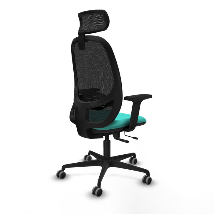 PIQUERAS Y CRESPO Silla de oficina Cilanco con mecanismo Sincro/Traslack, Turquesa y Negro PIQUERAS Y CRESPO Silla de oficina Cilanco con mecanismo Sincro/Traslack, Turquesa y Negro