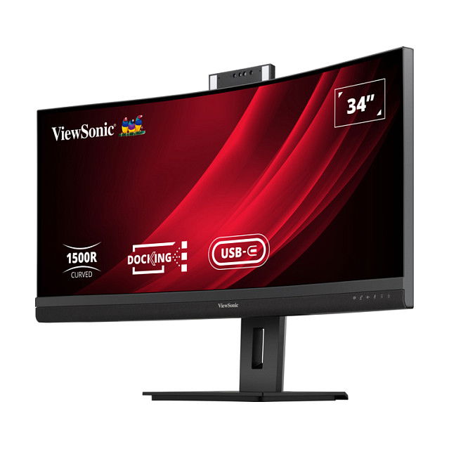 ViewSonic VG3457CV Monitor Curvo 34 Pulgadas (86.4 cm) UltraWQHD 21:9 con Puerto USB-C, HDMI, DisplayPort y Ethernet