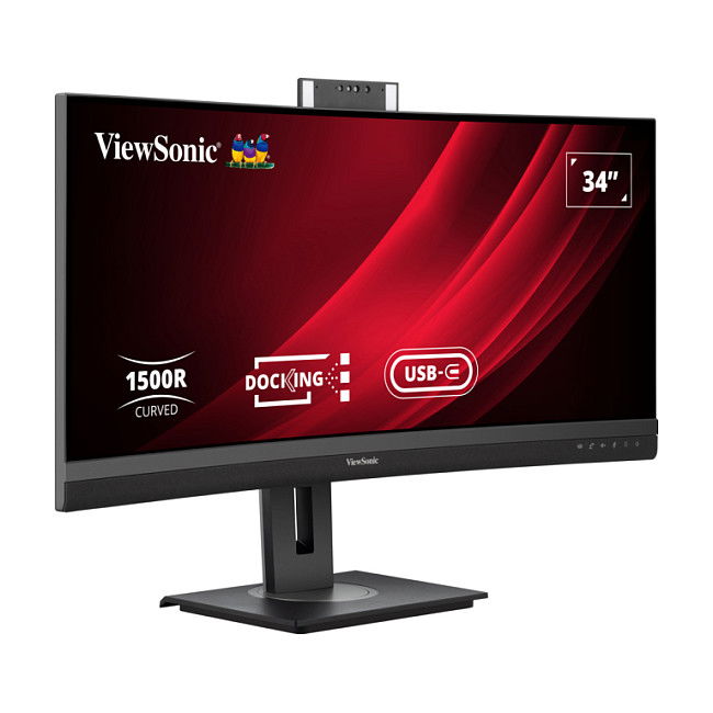 ViewSonic VG3457CV Monitor Curvo 34 Pulgadas (86.4 cm) UltraWQHD 21:9 con Puerto USB-C, HDMI, DisplayPort y Ethernet