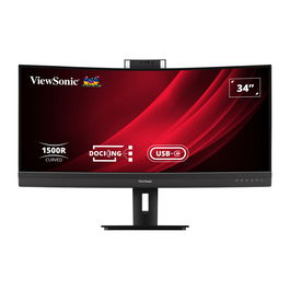 ViewSonic VG3457CV Monitor Curvo 34 Pulgadas (86.4 cm) UltraWQHD 21:9 con Puerto USB-C, HDMI, DisplayPort y Ethernet