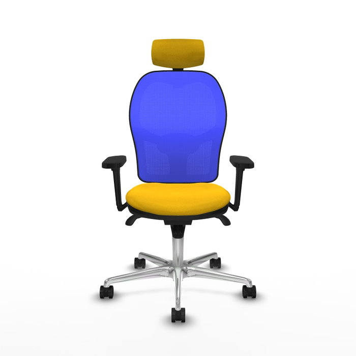 PIQUERAS Y CRESPO Silla de oficina Jorquera Amarillo y Azul