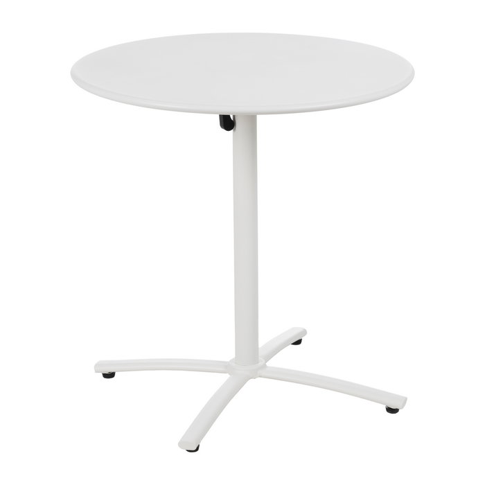 Mesa Auxiliar Plegable Blanco Acero 70 X 70 X 72 cm