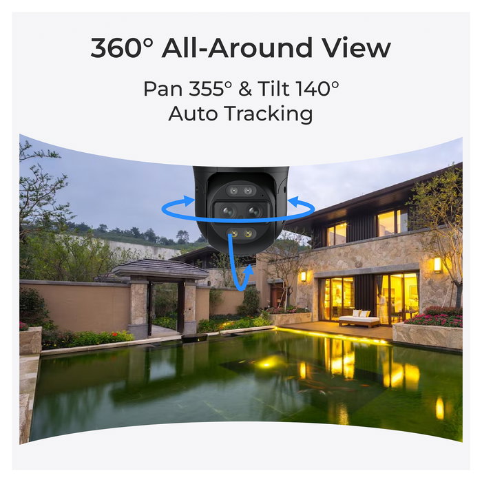 Reolink TrackMix Series P760 Cámara IP PoE Exterior Cableada Visión Nocturna 8MP