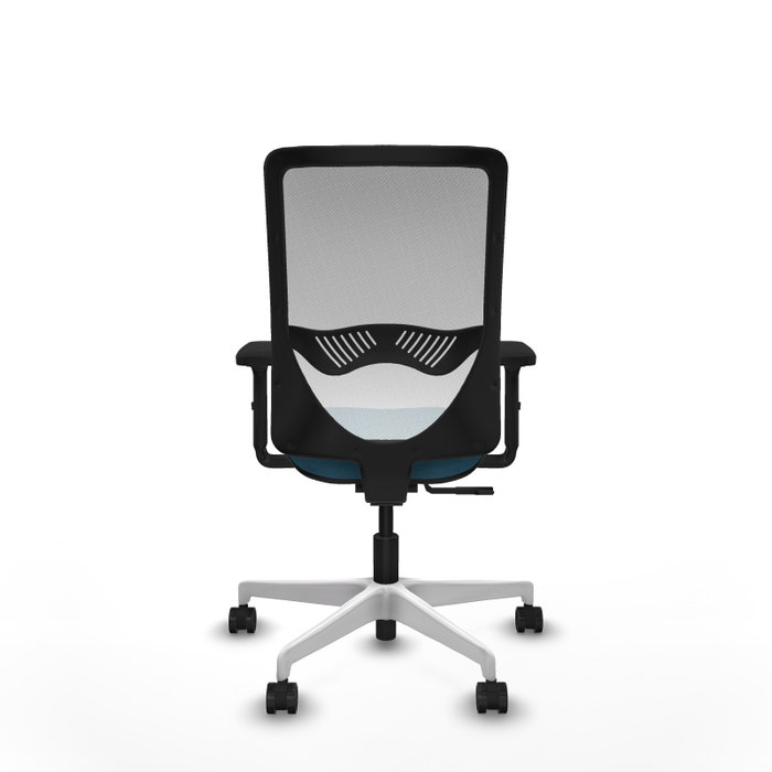 PIQUERAS Y CRESPO Silla de oficina Zulema Verde petróleo y Blanco PIQUERAS Y CRESPO Silla de oficina Zulema Verde petróleo y Blanco