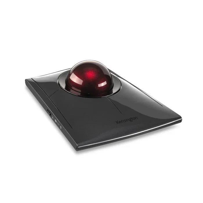 Kensington SlimBlade Pro K72080WW Trackball Inalámbrico y con Cable, Bluetooth + RF 2.4GHz, Ambidiestro, 1600 DPI, Bola 55mm, Recargable, para Windows/macOS, Negro