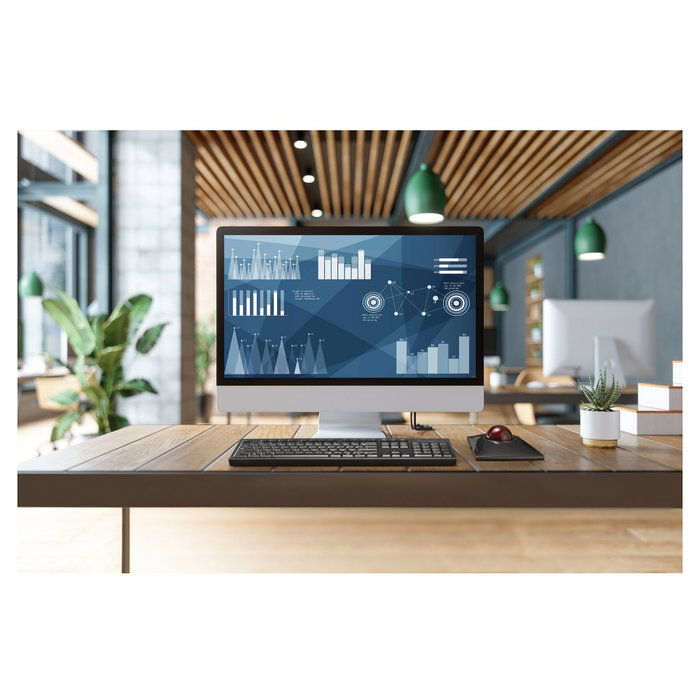 Kensington SlimBlade Pro Ratón Trackball Ambidextro, Trackball de 55 mm, Batería Recargable, Negro, Compatible con Windows 11