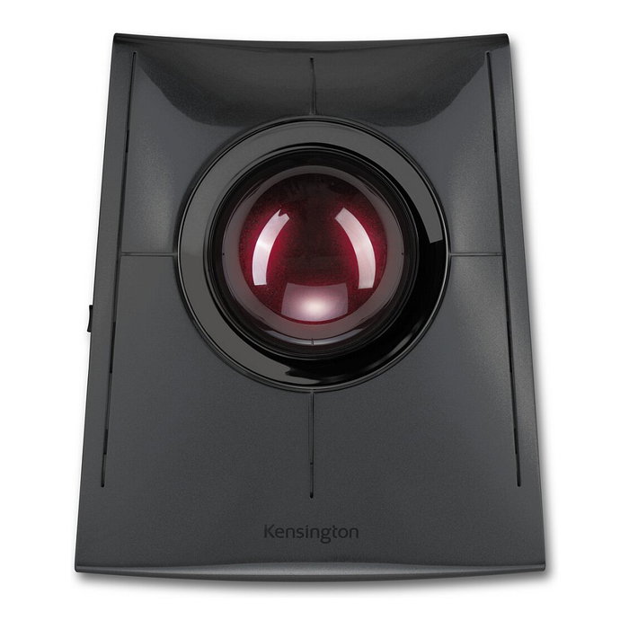 Kensington SlimBlade Pro Ratón Trackball Ambidextro, Trackball de 55 mm, Batería Recargable, Negro, Compatible con Windows 11