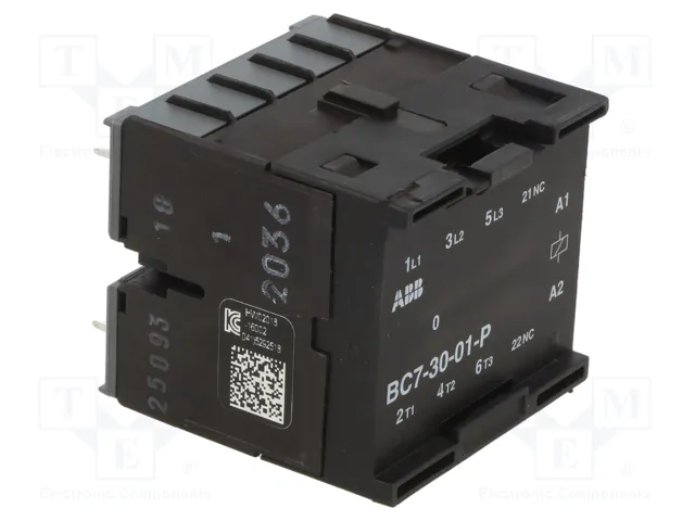 ABB BC7 Contactor 3-polar 12VDC 12A