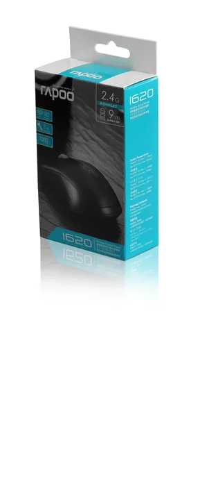 Rapoo 1620 Ratón Inalámbrico Óptico 1000 DPI Negro