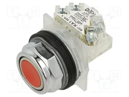SCHNEIDER ELECTRIC Interruptor de presión SPDT 30mm rojo