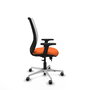 PIQUERAS Y CRESPO Silla de oficina Zulema con mecanismo Sincro/Traslack, Naranja y Blanco