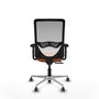 PIQUERAS Y CRESPO Silla de oficina Zulema con mecanismo Sincro/Traslack, Naranja y Blanco