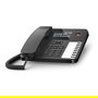Gigaset Desk 600 Negro - Teléfono Fijo de Sobremesa y Pared con Cable, Pantalla LCD, 7 Teclas de Marcación Rápida, Directorio, Compatible con Auriculares