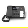 Gigaset Desk 600 Negro - Teléfono Fijo de Sobremesa y Pared con Cable, Pantalla LCD, 7 Teclas de Marcación Rápida, Directorio, Compatible con Auriculares