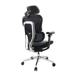 Equip Silla de Oficina Ergonómica 651052 Premium, Malla Transpirable, Ajustes 3D, Soporte Lumbar, Altura Regulable, Mecanismo de Inclinación, Base Aluminio, Color Negro Azulado
