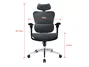 Equip Silla de Oficina Ergonómica 651052 Premium Negro Azulado