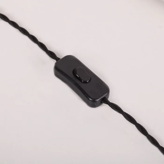 SKD Lámpara de Mesa Ratán Granada T1021 - Lámpara de Techo con Pantalla de Fibra Natural, Estilo Boho-Chic, para Bombilla E27