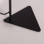Lámpara de Mesa Ratán Granada con Pantalla Natural y Cuerpo Negro - SKD-T1021