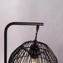 SKD Lámpara de Mesa Ratán Granada T1021 - Lámpara de Techo con Pantalla de Fibra Natural, Estilo Boho-Chic, para Bombilla E27