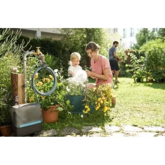 Gardena GAR4078500025379 Manguera Espiral con Soporte Integrado para Balcones y Terrazas - 7.5 m