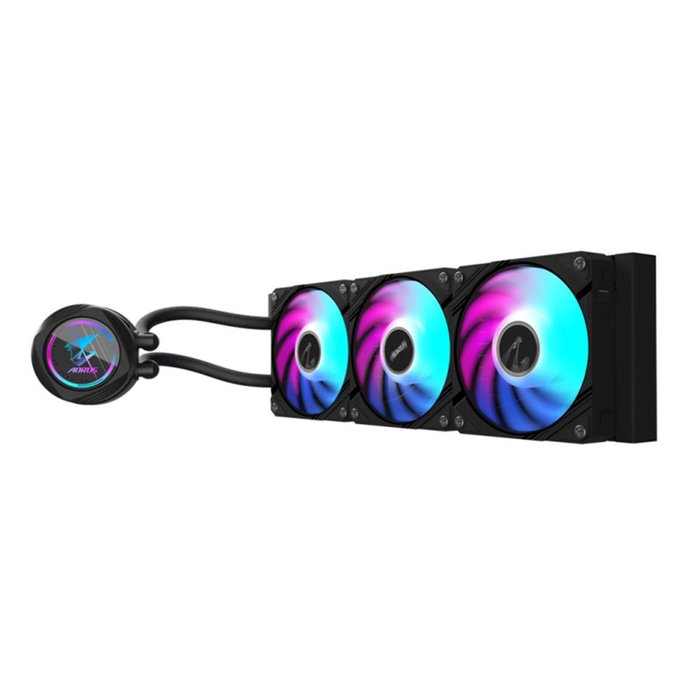 Gigabyte AORUS WATERFORCE II 360 AIO con 3 ventiladores ARGB de 120 mm Gigabyte AORUS WATERFORCE II 360 AIO con 3 ventiladores ARGB de 120 mm