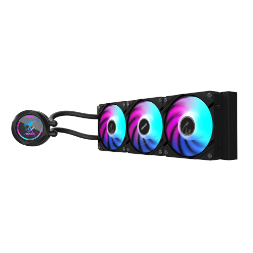 Gigabyte AORUS WATERFORCE II 360 AIO con 3 ventiladores ARGB de 120 mm Gigabyte AORUS WATERFORCE II 360 AIO con 3 ventiladores ARGB de 120 mm
