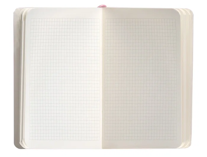 Antartik Cuaderno A6 Tapa Blanda Cuadriculado Rosa Pastel 100 Hojas 80gr Fsc
