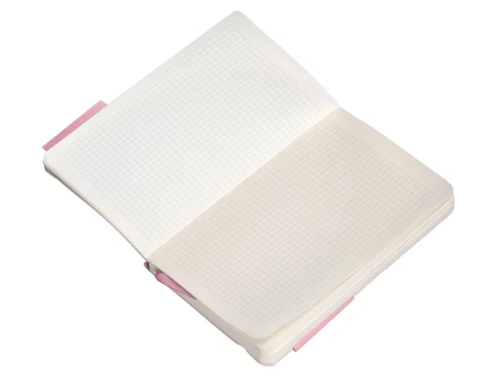 Antartik Cuaderno A6 Tapa Blanda Cuadriculado Rosa Pastel 100 Hojas 80gr Fsc
