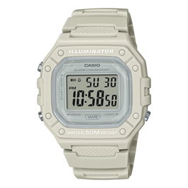 Casio W-218HC-8A Reloj Digital Beige Unisex